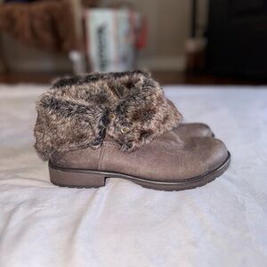 Candie's Brown Faux Fur Winter Boots
